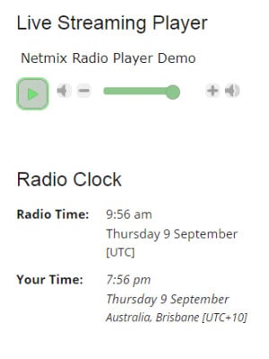 Player and Clock Widgets - Radio Station Plugin