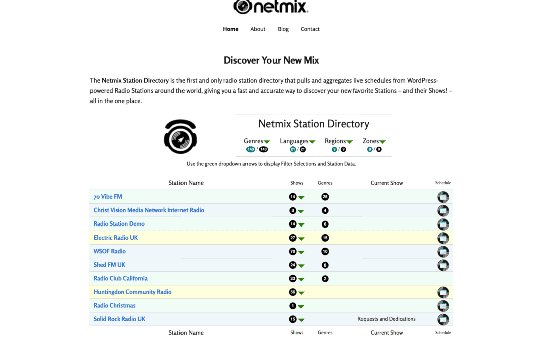 What is netmix® and how does it work with Radio Station?