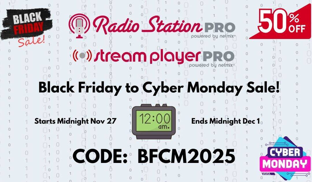 Black Friday / Cyber Monday 50% Off All Plugins Blog Banner