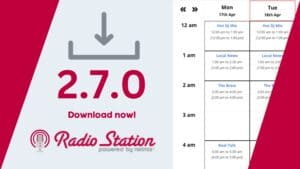Radio Station PRO release banner for version 2.7.0